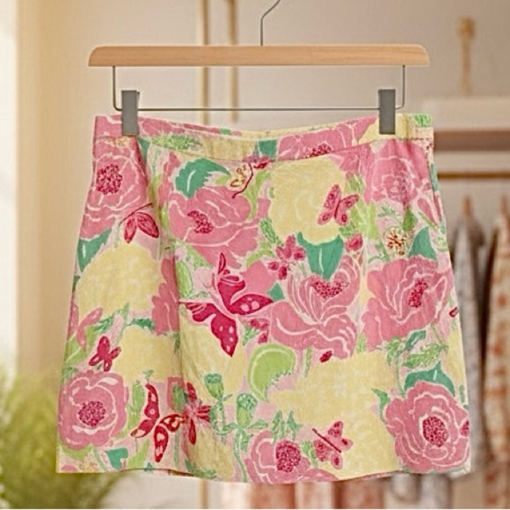 🌸Lilly Pulitzer Garden Flower Floral Skirt  - Size 6